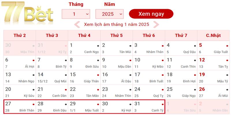 Thông tin Tết 2025 ngày mấy